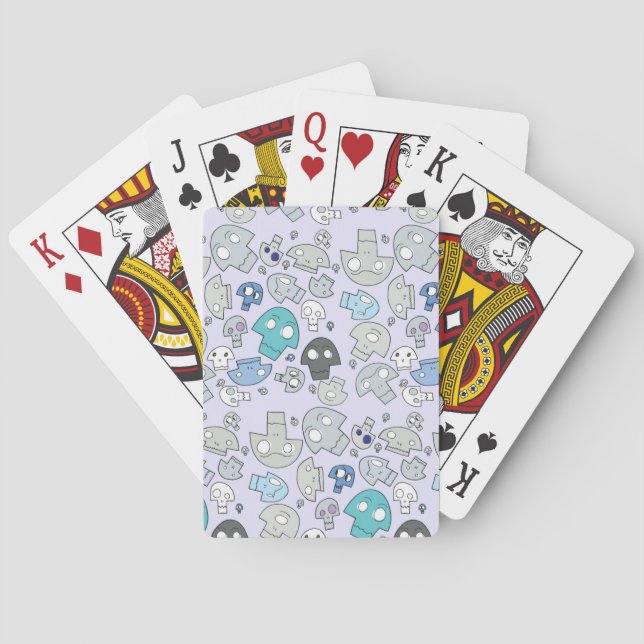Baraja De Cartas Modelo del cráneo (Reverso)