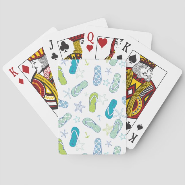 Baraja De Cartas Modelo del flip-flop (Reverso)