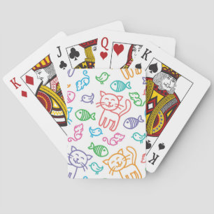 Baraja De Cartas modelo del gato
