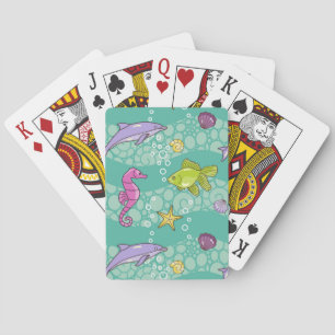 Baraja De Cartas Modelo del mar del verano