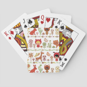 Baraja De Cartas Modelo del niño y de los animales