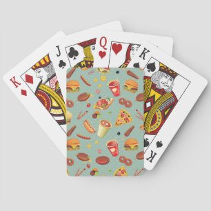 Baraja De Cartas Modelo elegante de los alimentos de preparación