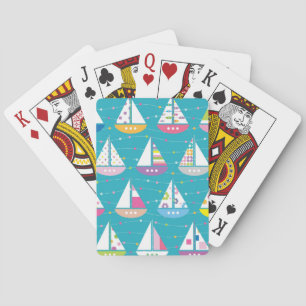 Baraja De Cartas Modelo en colores pastel del velero