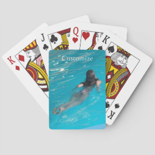 Baraja De Cartas Modelo femenino de natación Thunder_Cove