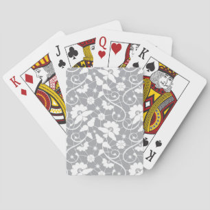 Baraja De Cartas Modelo floral del cordón