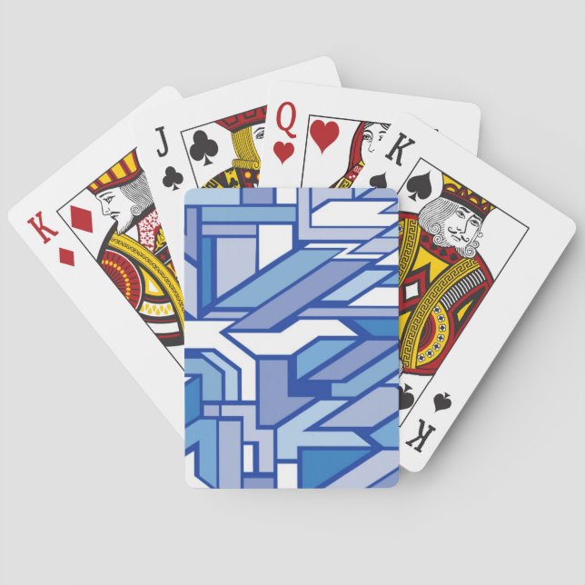 Baraja De Cartas Modelo geométrico 2 (Reverso)