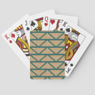 Baraja De Cartas Modelo hecho punto estilo étnico