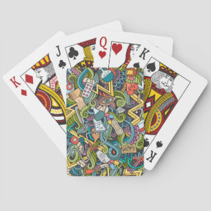 Baraja De Cartas Modelo médico del icono del arte abstracto