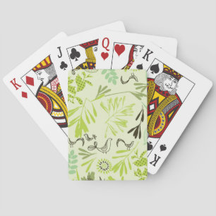 Baraja De Cartas modelo que exhibe pequeños pájaros de bebé