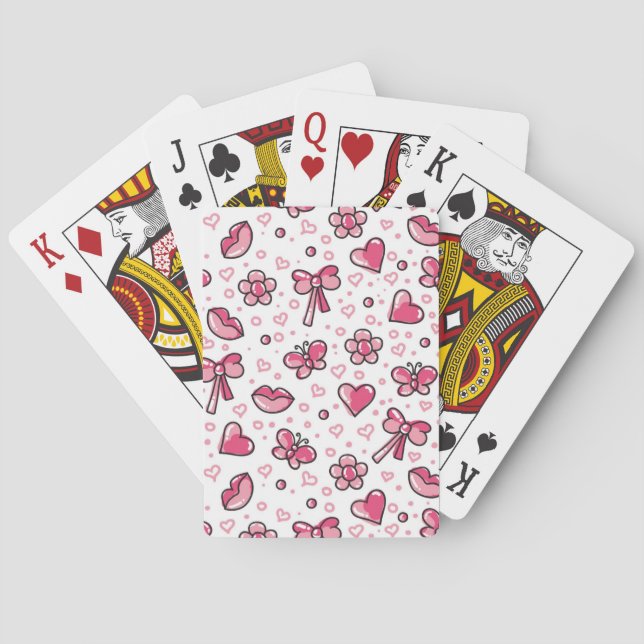 Baraja De Cartas modelo romántico (Reverso)