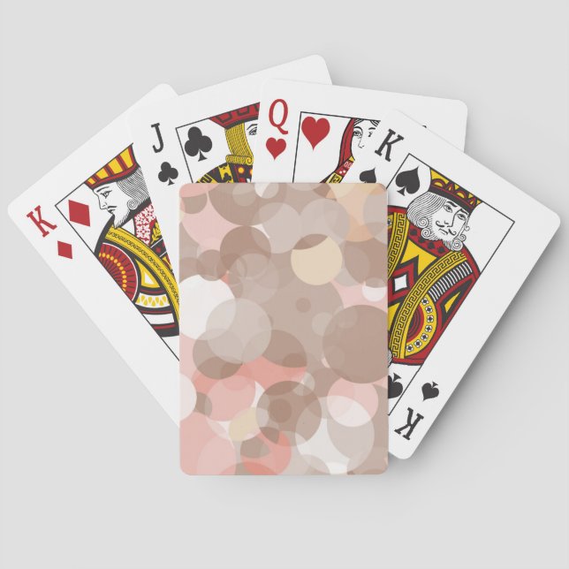 Baraja De Cartas Modelo simple - círculos (Reverso)