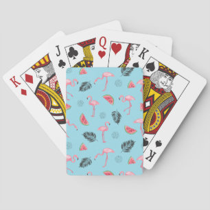 Baraja De Cartas Modelo tropical de moda del flamenco y de la