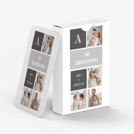 Baraja De Cartas Moden 3Collage Photo & Grey Best Family Gift