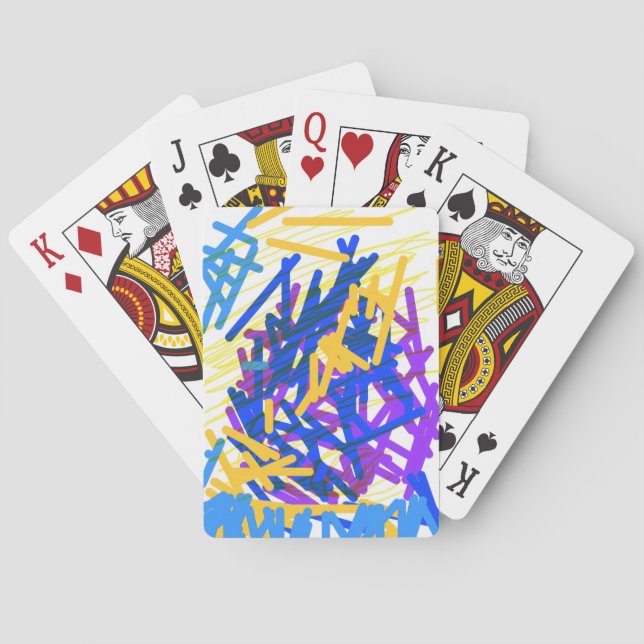 Baraja De Cartas Modern Abstract Paint Splash Classic Playing Cards (Reverso)