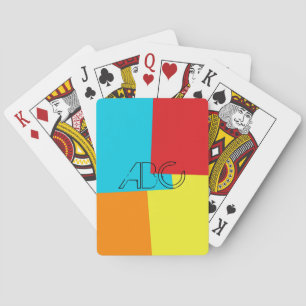 Baraja De Cartas Modern Retro Color Geometric Pattern #4