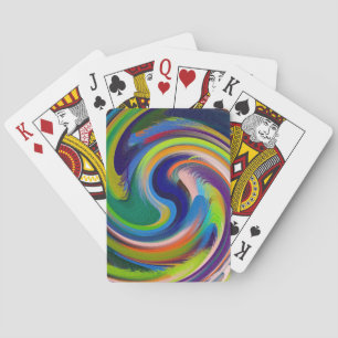 Baraja De Cartas Modern Swirl Abstract Art. #17
