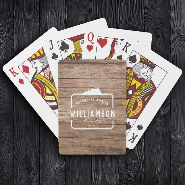 Baraja De Cartas Moderna familia Rústica Nombre Juego de Cabaña Lak (Subido por el creador)