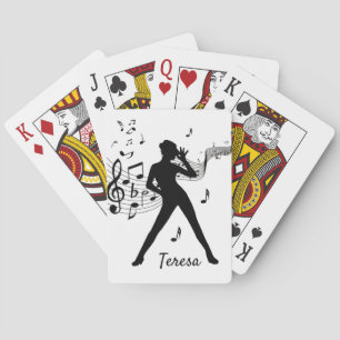 Baraja De Cartas Moderno bailarín de tafetán personal