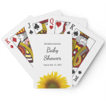 Moderno Sunflower Simple Floral Baby Shower