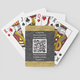 Baraja De Cartas Moderno y elegante código QR Profesional Business