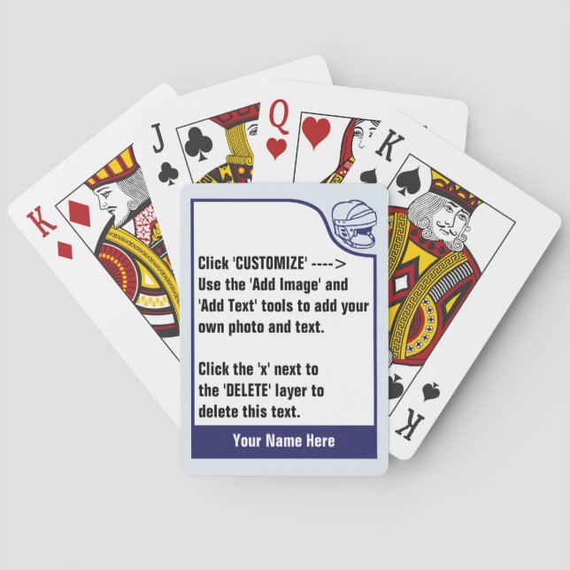Baraja De Cartas Modifique su propia baraja para requisitos (Reverso)