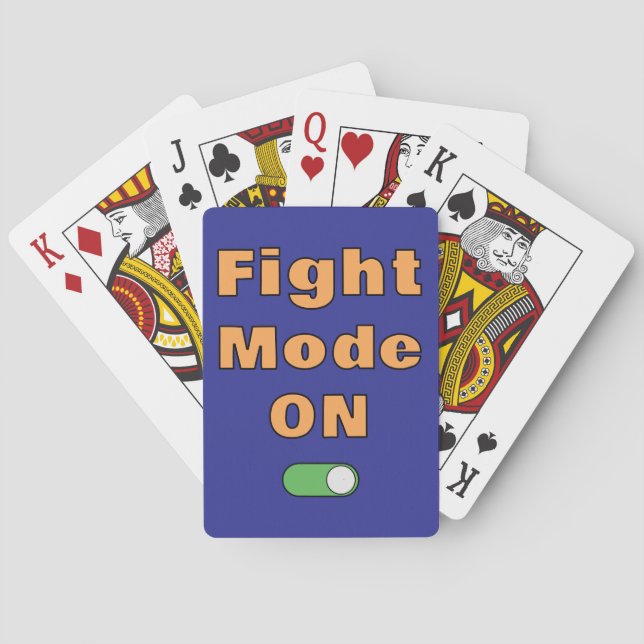 Baraja De Cartas Modo de Lucha Activado (Reverso)