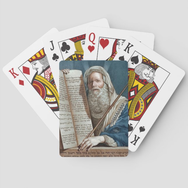 Baraja De Cartas Moisés y los diez mandamientos (Reverso)