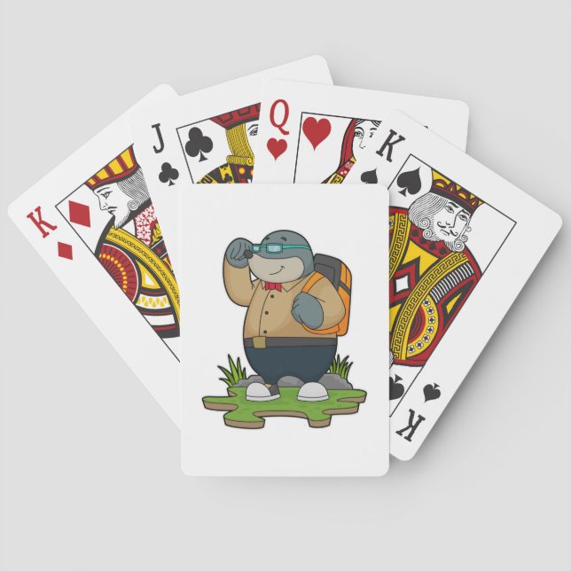 Baraja De Cartas Mole as Hiker con mochila (Reverso)