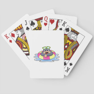 Baraja De Cartas Mole at Swimming with Swim ring.PNG