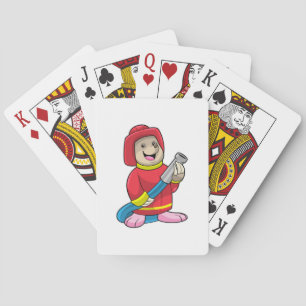 Baraja De Cartas Mole como bombero con manguera
