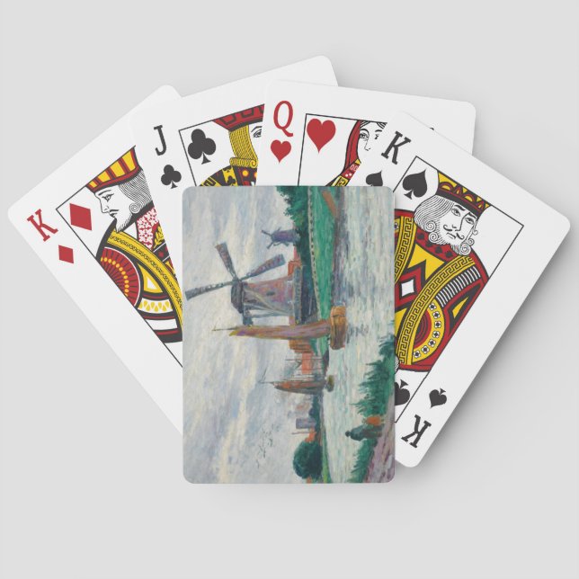 Baraja De Cartas Molinos de viento en Holanda (Países Bajos) (Reverso)