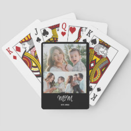 Baraja De Cartas Mom Established, 3-Photo Poker Cards