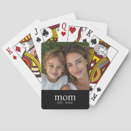 Baraja De Cartas Mom Established Modern Black Photo