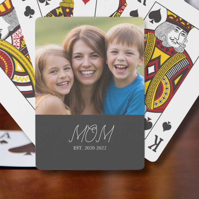 Baraja De Cartas Mom Established Modern Script Black 3 Photo (Subido por el creador)