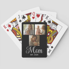 Baraja De Cartas Mom Established Modern Script Black 3 Photo
