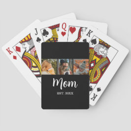 Baraja De Cartas Mom Established Modern Script Black 3 Photo