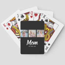 Baraja De Cartas Mom Established Modern Script Black 3 Photo
