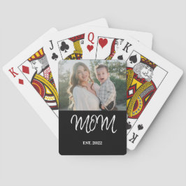 Baraja De Cartas Mom established, Poker Cards with Photo 