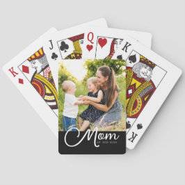Baraja De Cartas Mom Established Script Black Photo