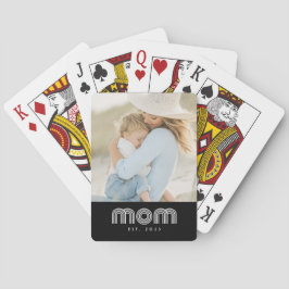 Baraja De Cartas Mom Established Script Black Photo 