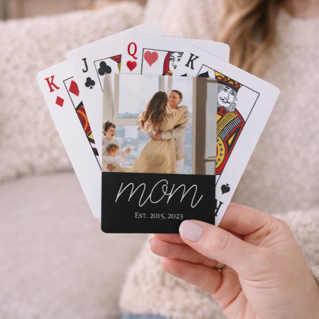 Baraja De Cartas Mom Established Script Black Photo  (Subido por el creador)