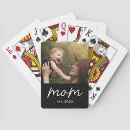 Baraja De Cartas Mom Established Script Black Photo