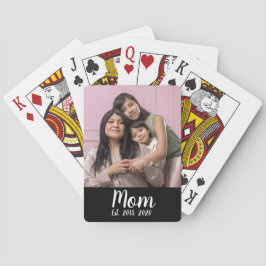 Baraja De Cartas Mom Established Script Black Photo