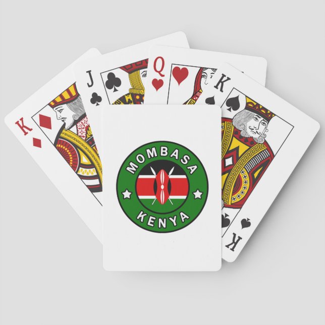 Baraja De Cartas Mombasa Kenia (Reverso)