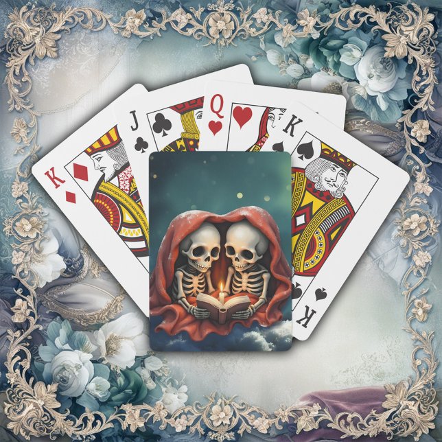 Baraja De Cartas Momentos mágicos de invierno, dos esqueletos (Subido por el creador)
