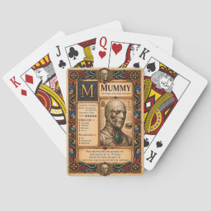 Baraja De Cartas Momia, Arte de Bestiario Medieval