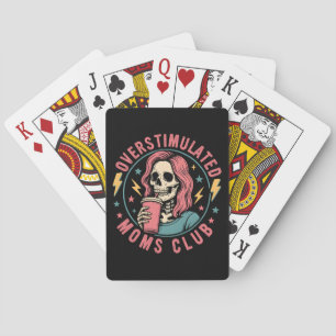 Baraja De Cartas Moms Club Skull Desordenado Mamá Vida