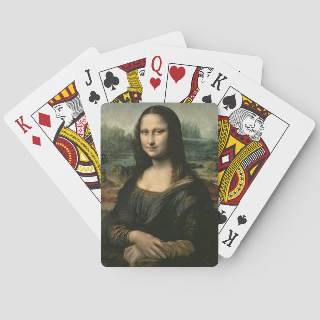 Baraja De Cartas Mona Lisa, c.1503-6 (aceite en el panel) (Reverso)