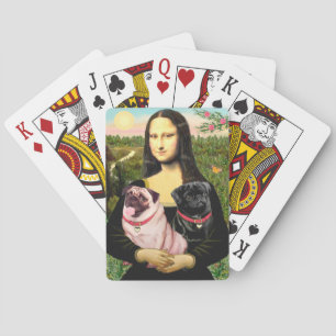 Baraja De Cartas Mona Lisa - Dos Pugs