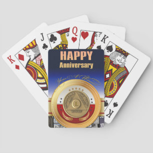 Baraja De Cartas Moneda conmemorativa del 50 aniversario de AA, pre